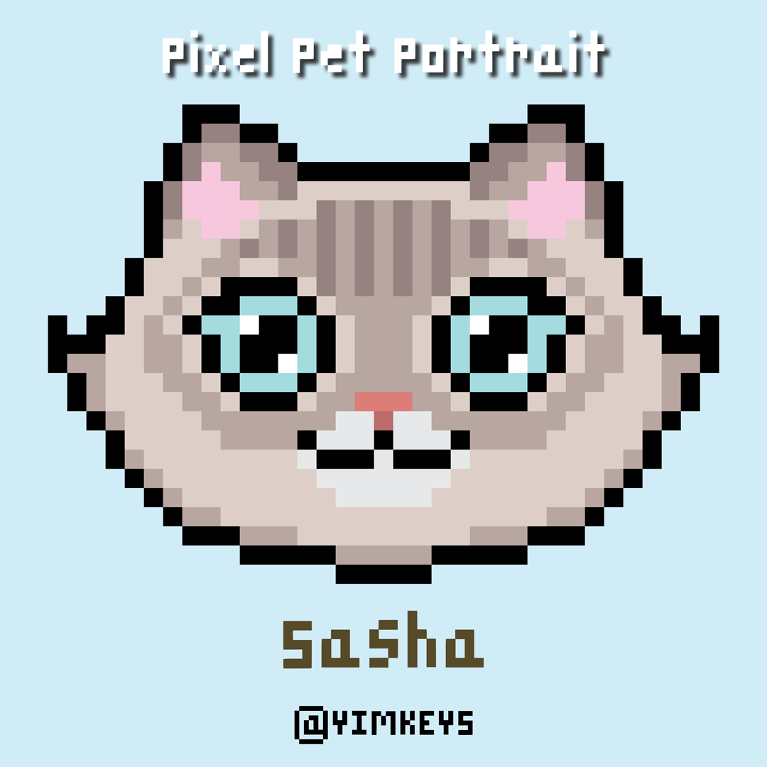 Digital Art - Pixel Pet Portrait