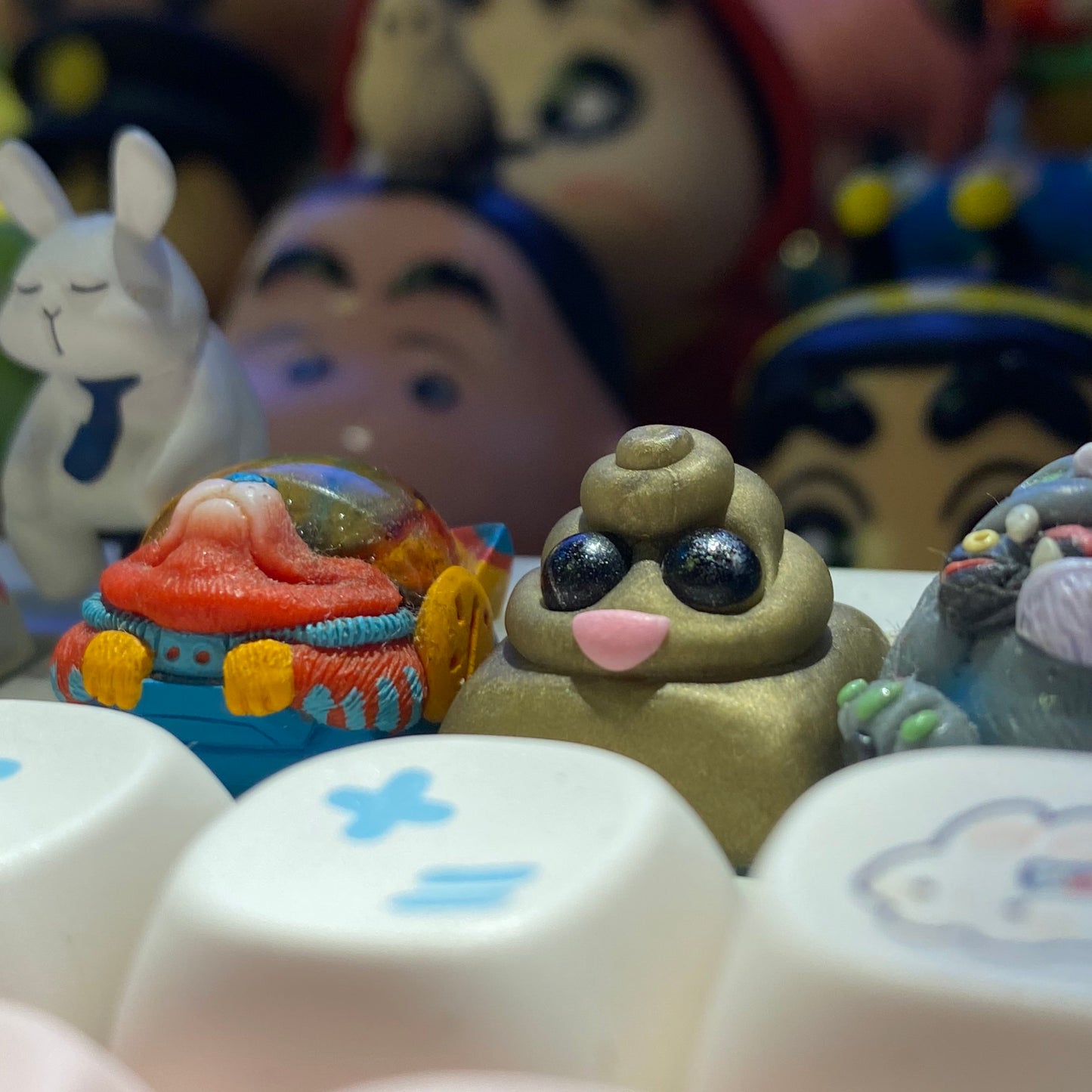 Handmade Keycap - Swirly