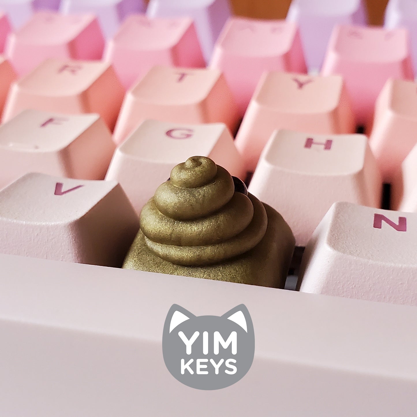 Handmade Keycap - Swirly