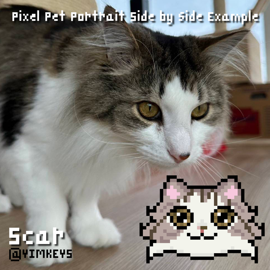 Digital Art - Pixel Pet Portrait