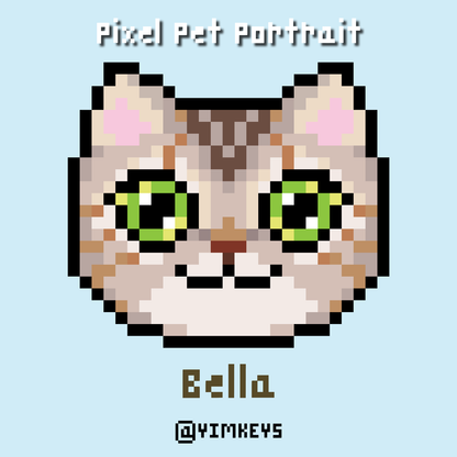 Digital Art - Pixel Pet Portrait