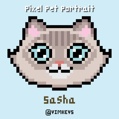 Digital Art - Pixel Pet Portrait
