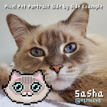 Digital Art - Pixel Pet Portrait