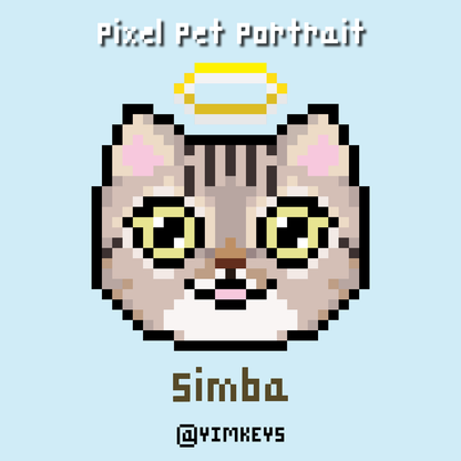 Digital Art - Pixel Pet Portrait