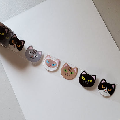 Washi Tape Clear PET - Cool Cats