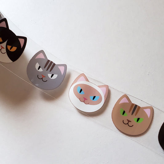Washi Tape (Clear PET Type) - Cool Cats