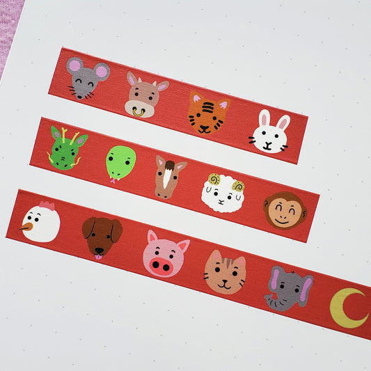 Washi Tape - Zodiac Animals