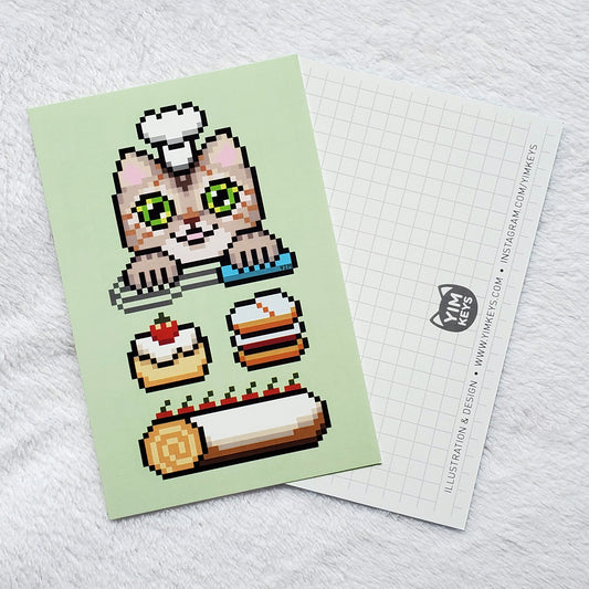 Postcard - Cat Baker Bella
