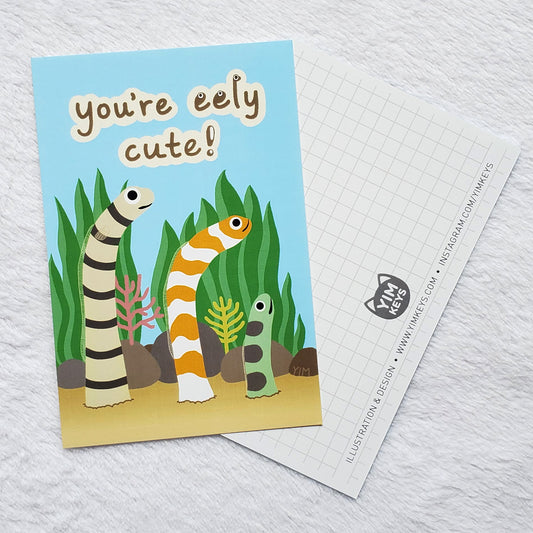 Postcard - You're Eely Cute!