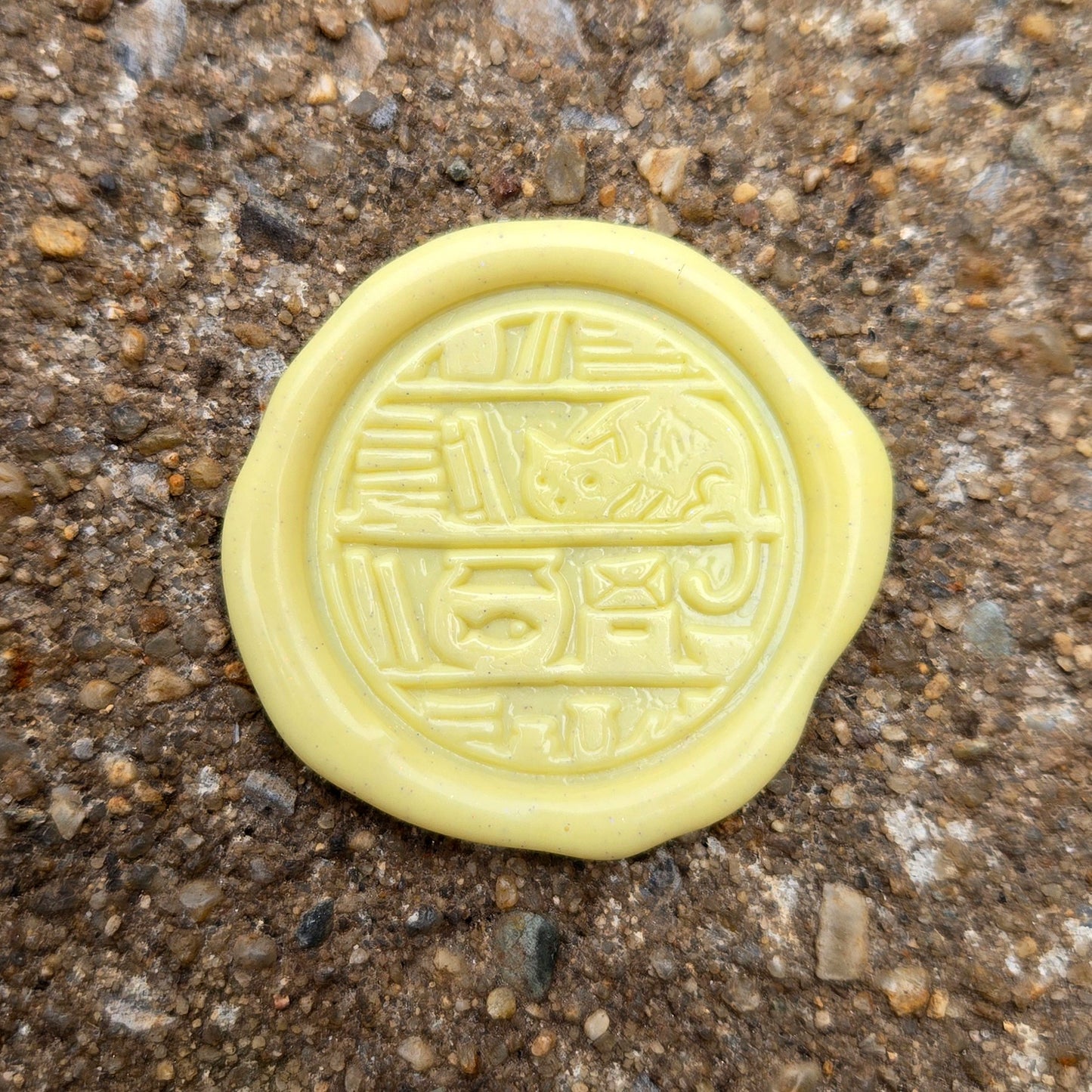 Wax Seal Decoration - Cozy Bookshelf (Surprise Color)
