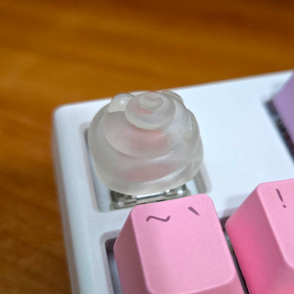 Handmade Keycap - Frosty Swirly