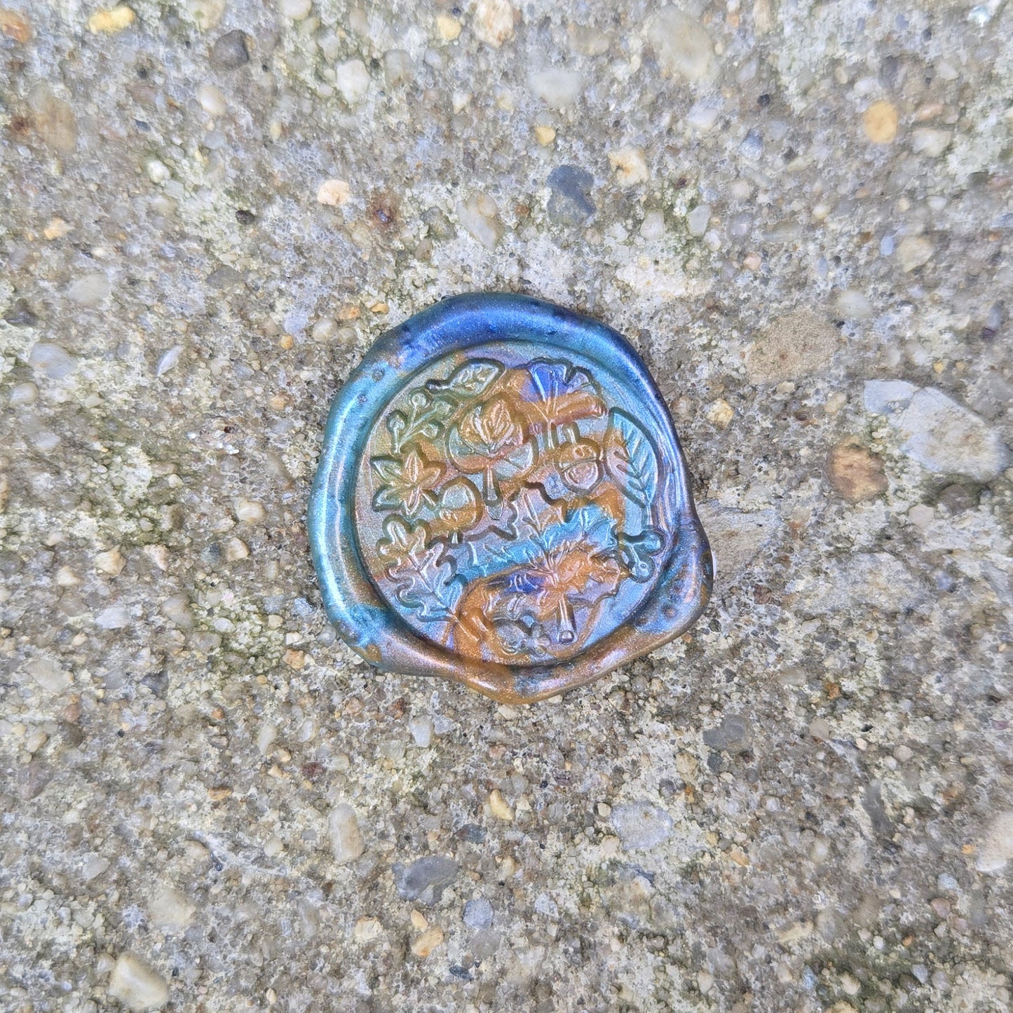 Wax Seal Decoration - Autumn Leaves (Surprise Color)