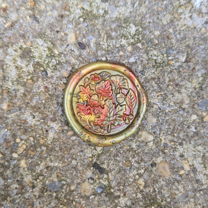 Wax Seal Decoration - Autumn Leaves (Surprise Color)