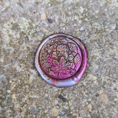 Wax Seal Decoration - Autumn Leaves (Surprise Color)