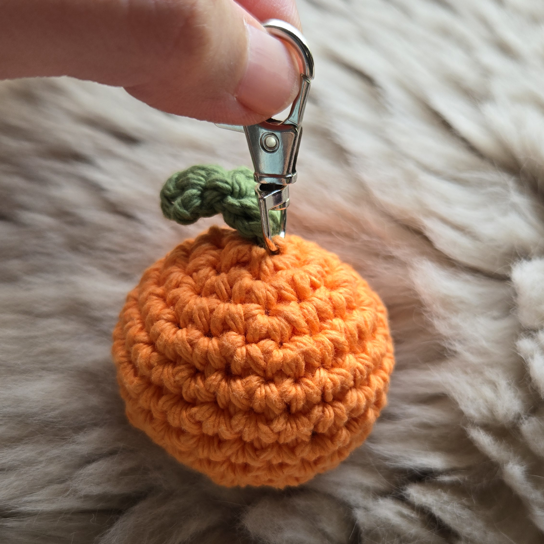 Handmade Bag Charm - Orange