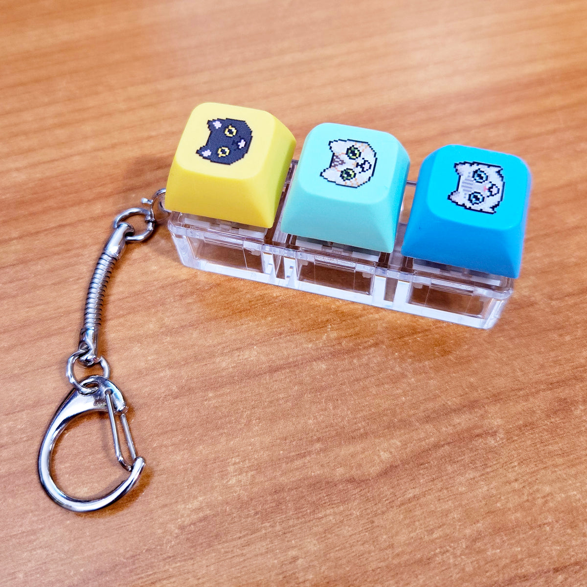 Keycap Keychain - YIMKEYS Pixel Cats