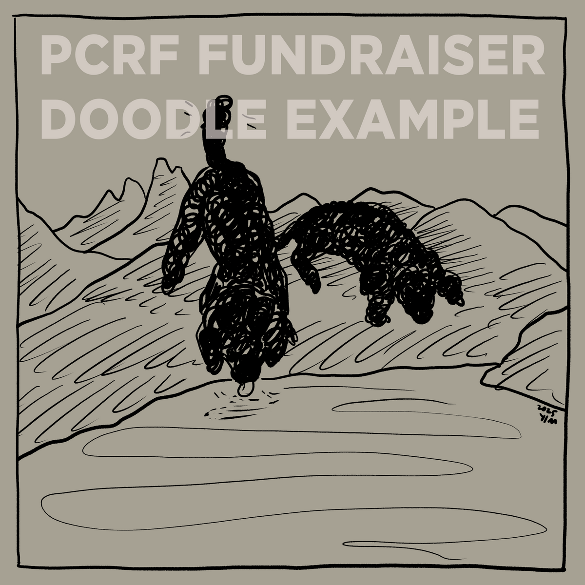 Digital Art - PCRF Fundraiser Doodle
