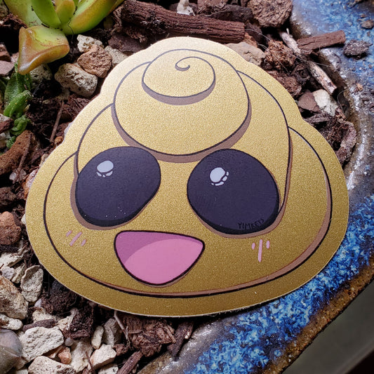 Sticker - Swirly (Gold Vinyl)