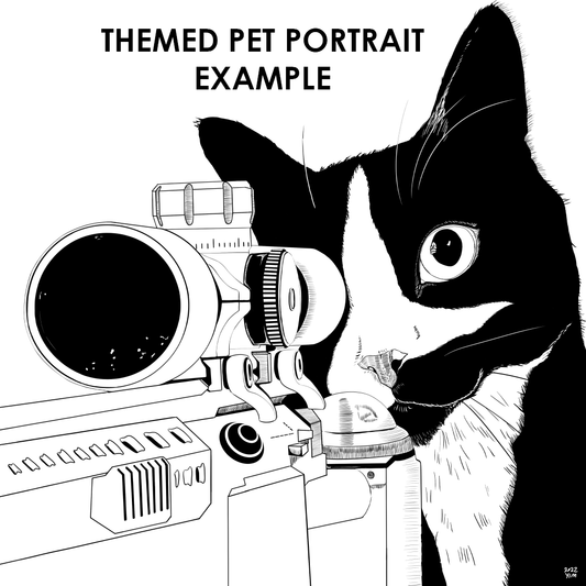 Digital Artwork - Themed Pet Portrait